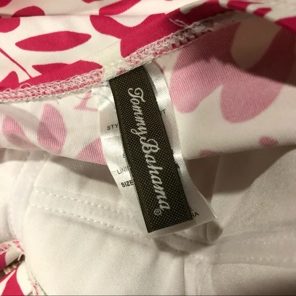 Tommy Bahama Shirred Tropical Halter Padded Tankini Hibiscus Top in EUC … - Picture 4 of 6